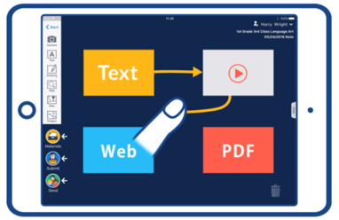 connecting card graphic